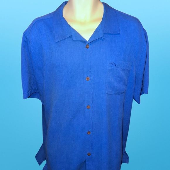 NWT Tommy Bahama Island Zone Short Sleeve Button Up Camp Shirt Size XL - Picture 2 of 6